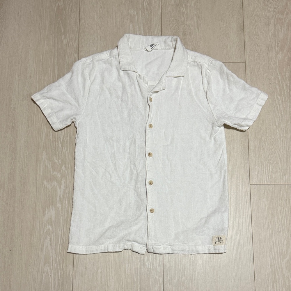 ✨ Cotton On White Casual Button Down Shirt